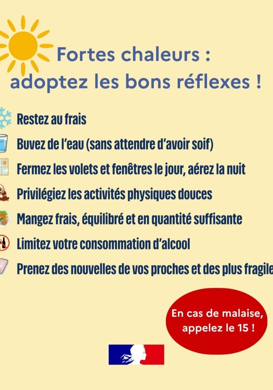 Attention aux fortes chaleurs! | Mairie d'Odos